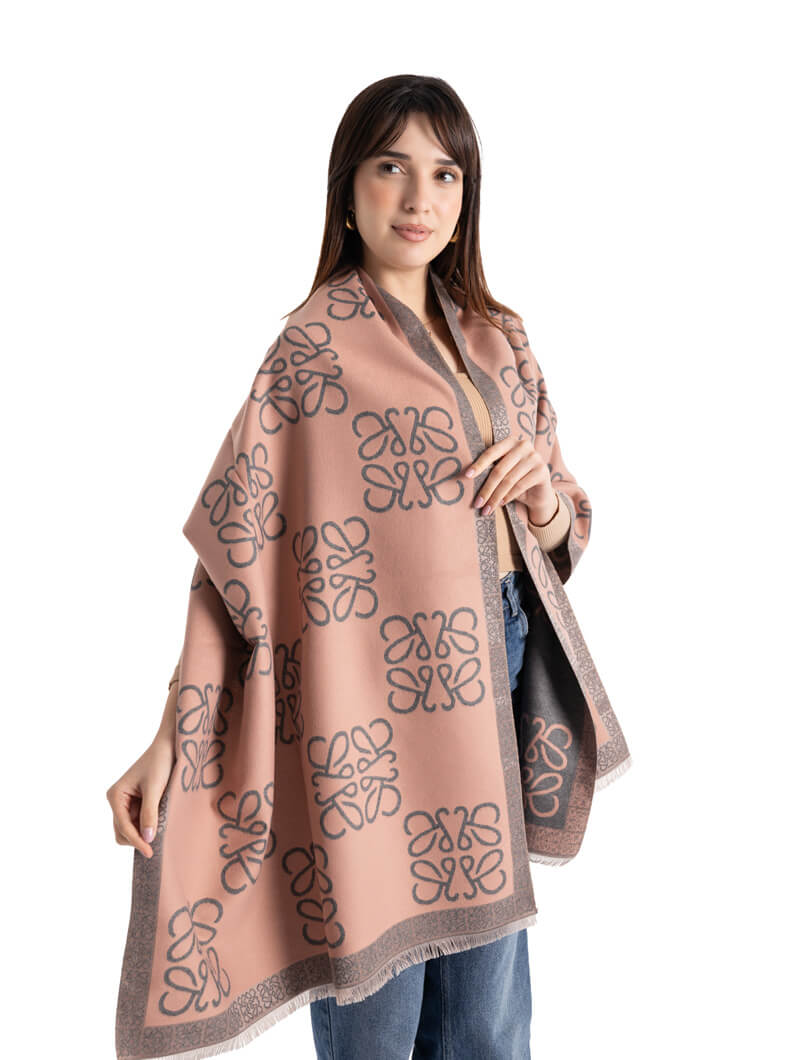 Écharpe en laine à détail